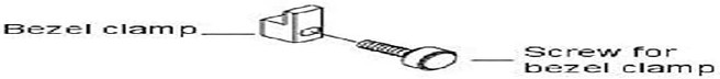 Dial Caliper Washer Bezel Clamp with Screw