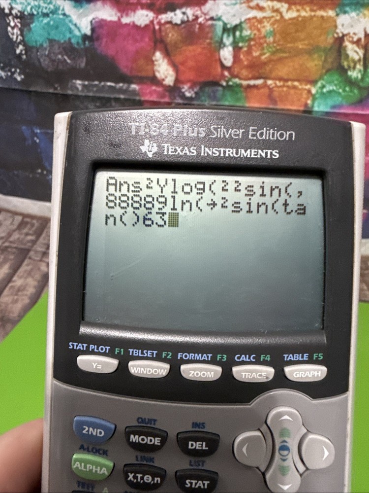 TEXAS INSTRUMENTS TI-84 PLUS SILVER EDITION GRAPHING CALCULATOR