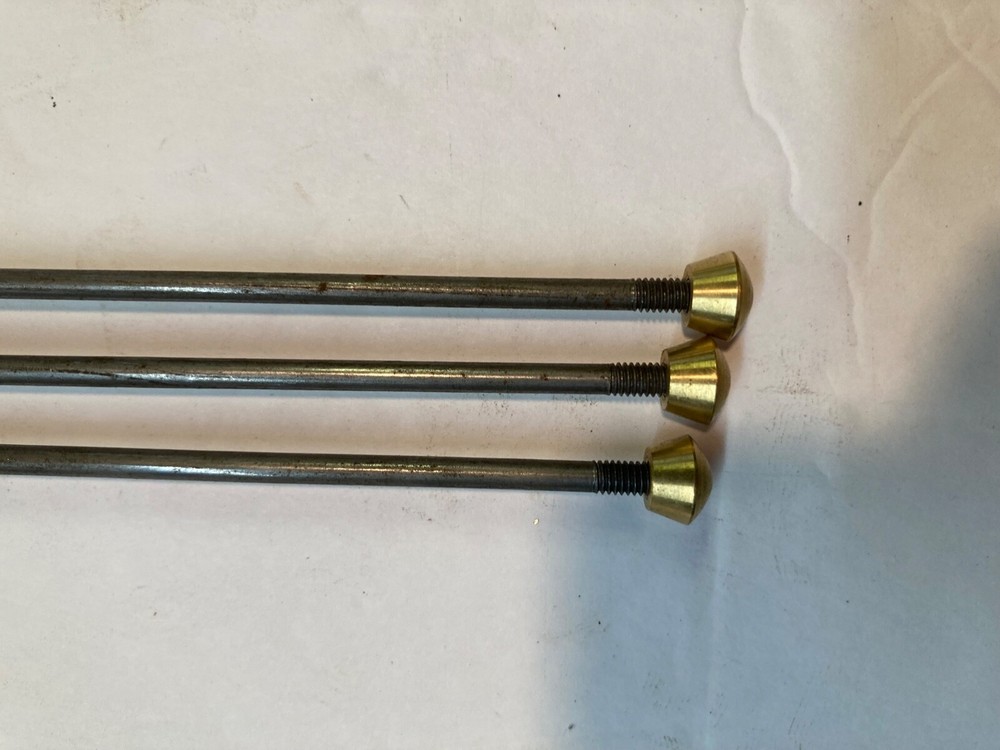 Grandfather Clock weight shell Rods with Loop and Nut end caps