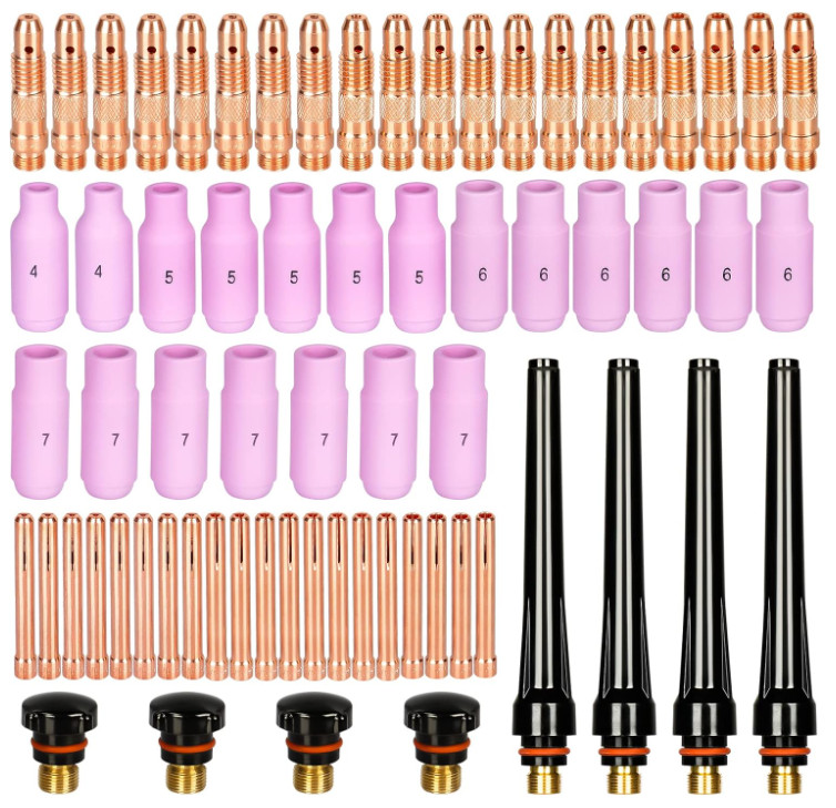 68pcs TIG Torch Consumables Accessories KIT for TIG Welding Torch PTA DB SR WP 1