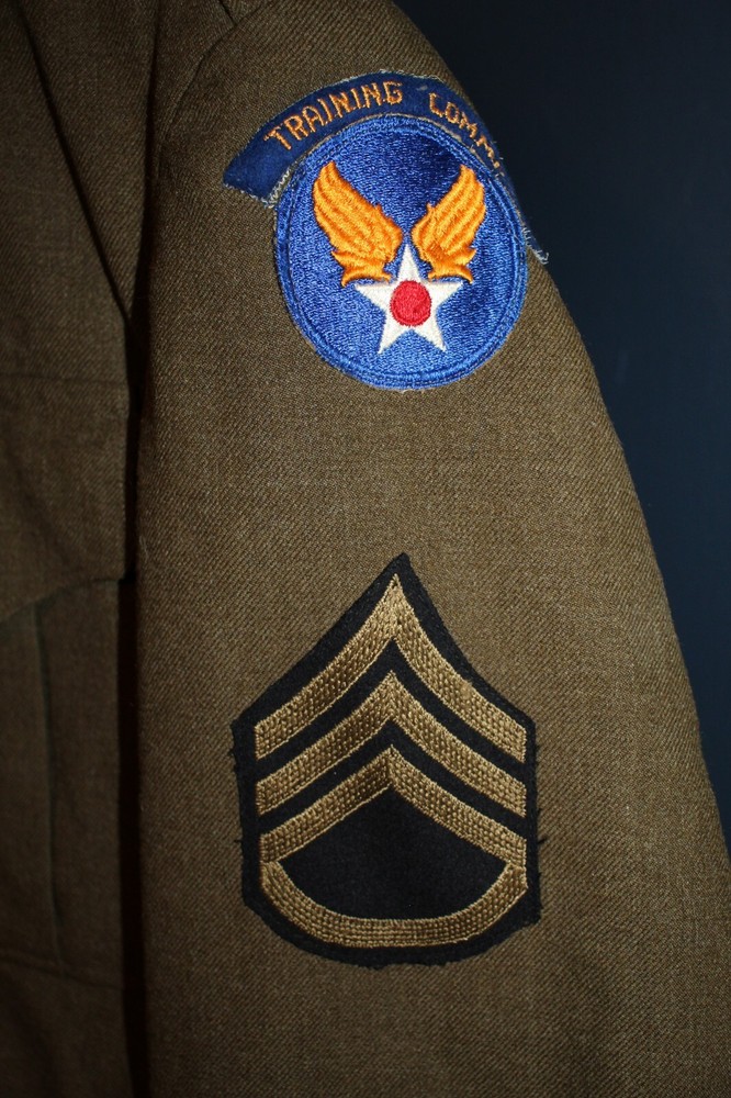 Original Early Post WW2 U.S. AAF Training Cmd. & 8th Army Patched Medic's Jacket