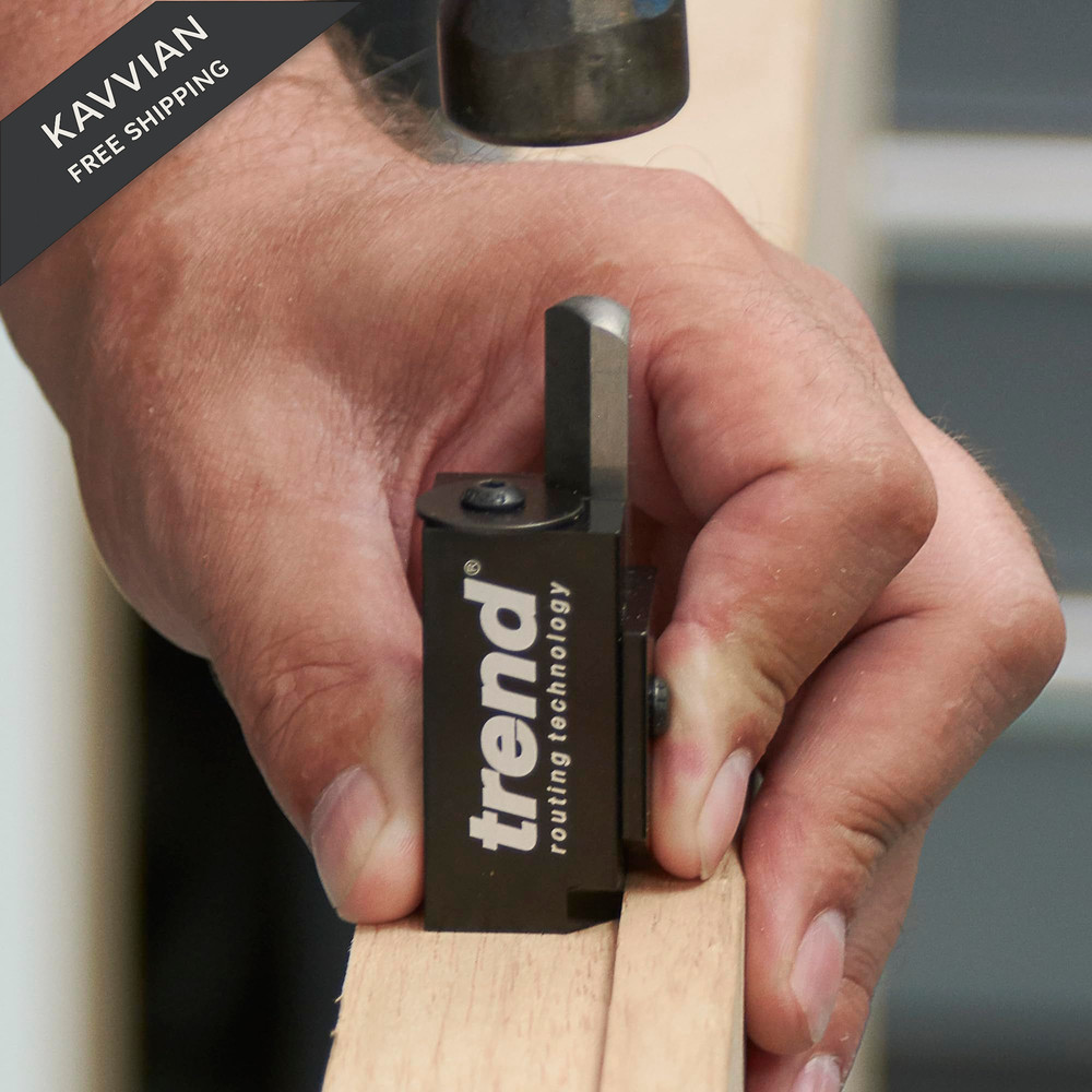 Trend Hinge Recess Squaring Corner Chisel, Quickly Square Up Rounded Small