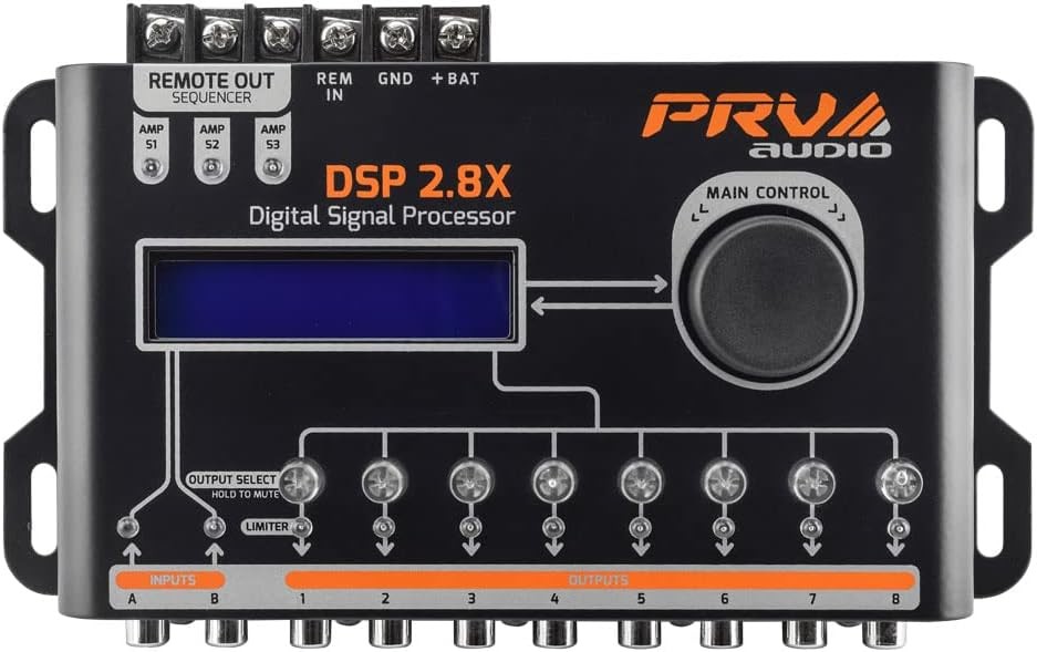 8 Channel Full Digital Car Audio DSP Processor with Equalizer & Remote Control