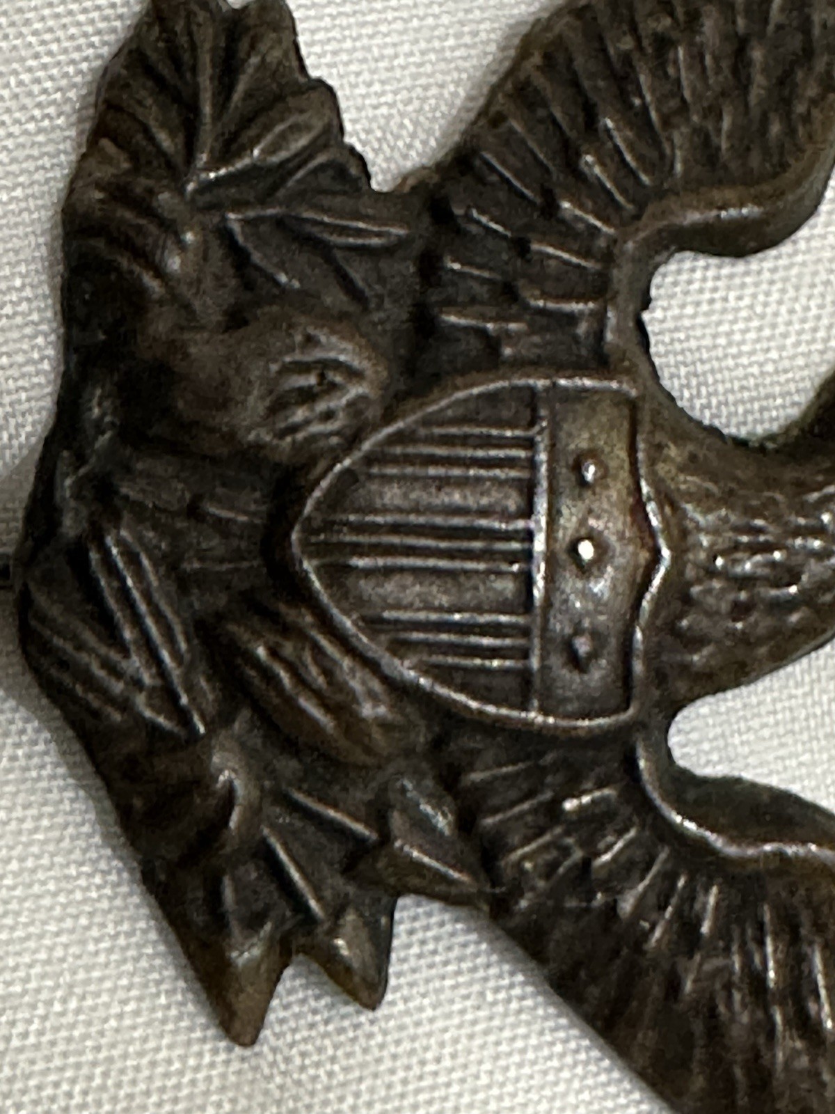 Original Period Civil War Patriotic Hat - Lapel Pin. Lead Backed & Good Quality.