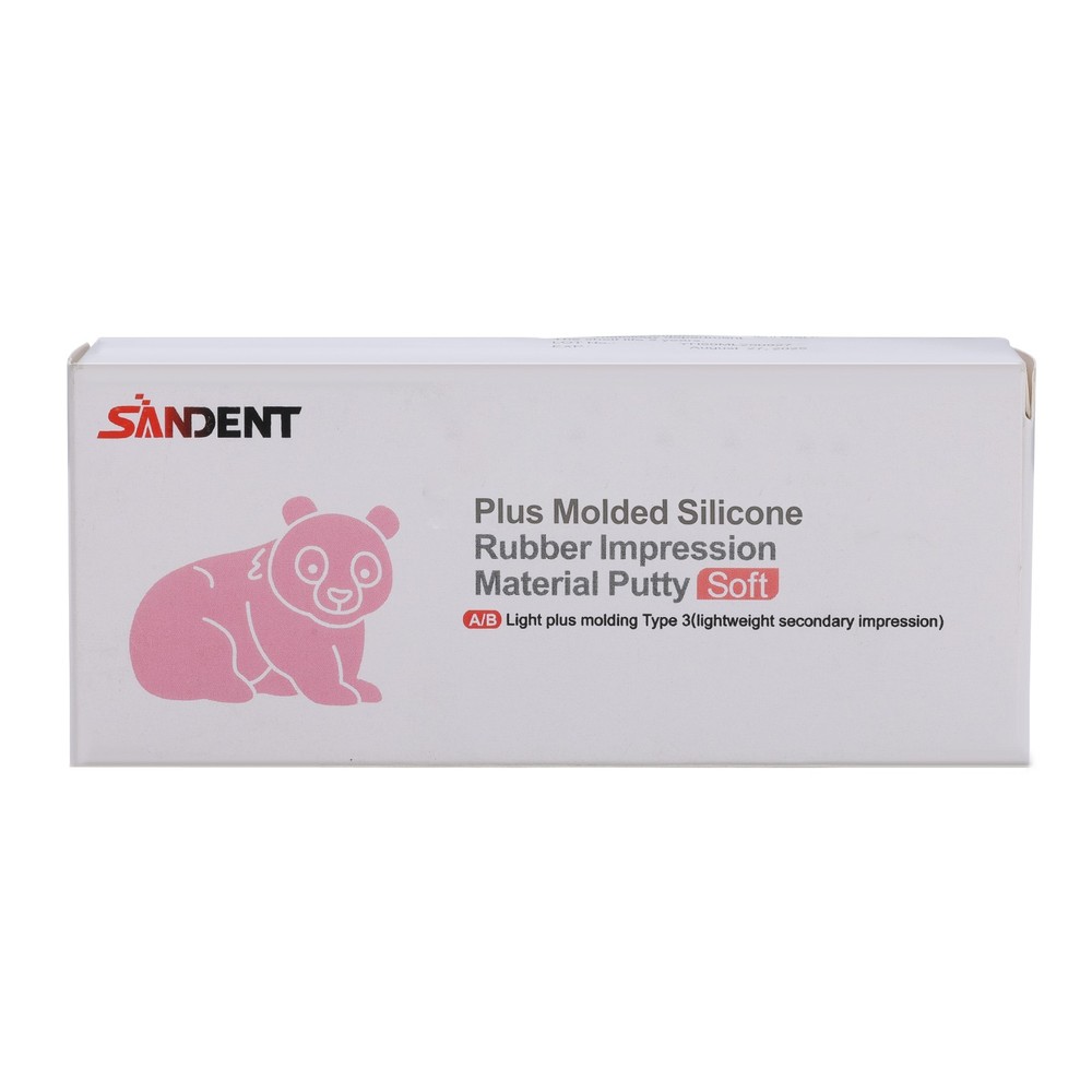Dental Elastomeric Impression Putty Silicone Material Light Body 50ML 5*Tips PR