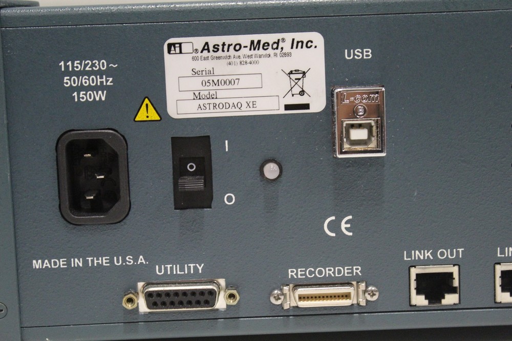 Astro-Med ASTRODAQ XE 8-Inputs Data Acquisition Control System
