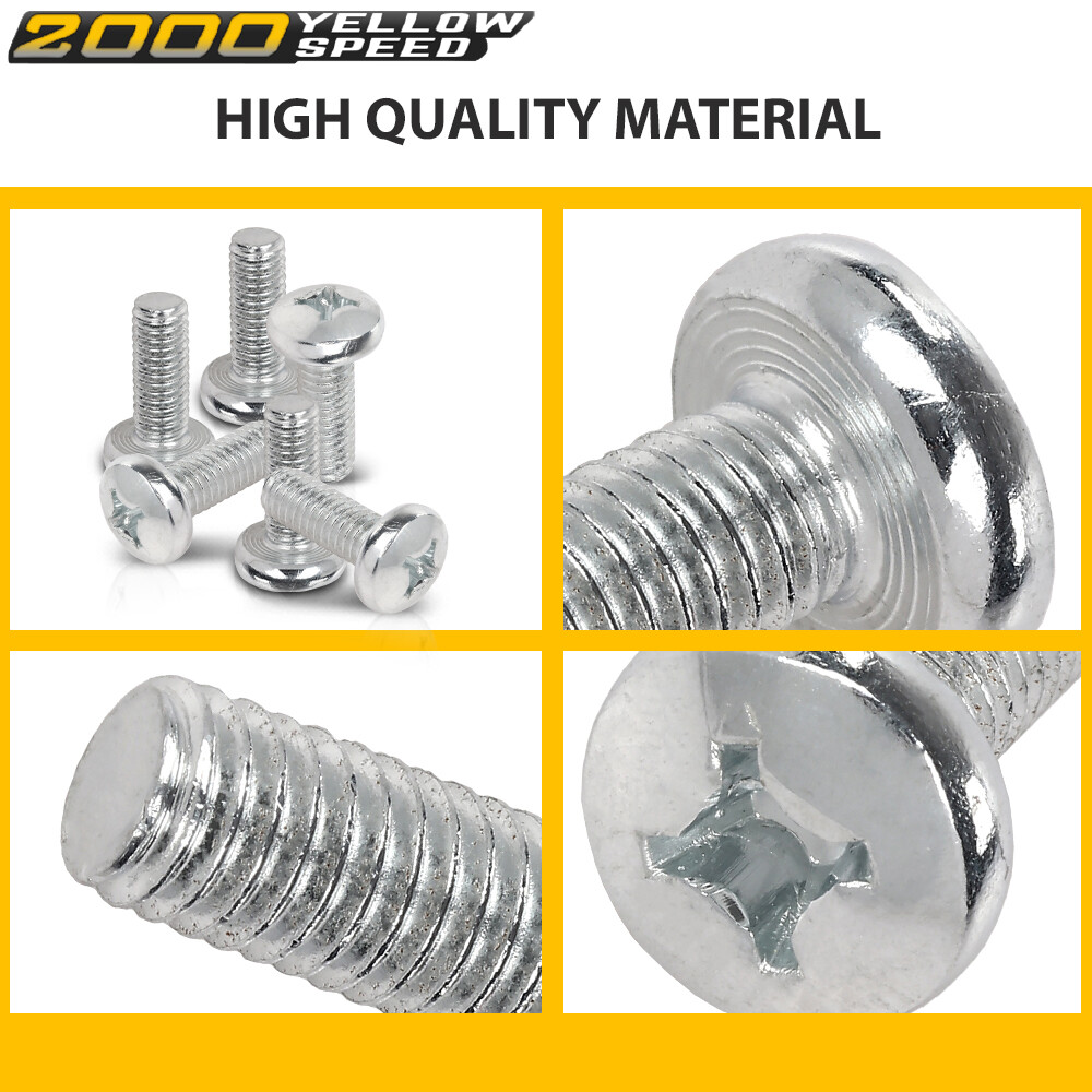 Fit For Toyota / Honda / Lexus - 100 Per Bag Silver License Plate Screws