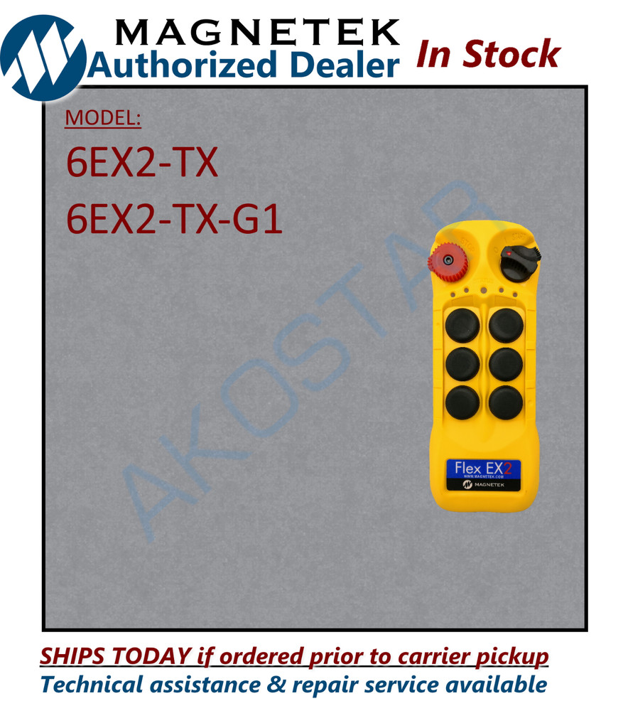 Magnetek Flex 6EX2 Radio Remote Control replacement spare Transmitter unit