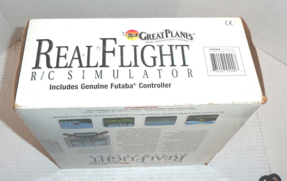 Vintage Great Planes Real Flight R/C Simulator with Futaba Controller UNTESTED