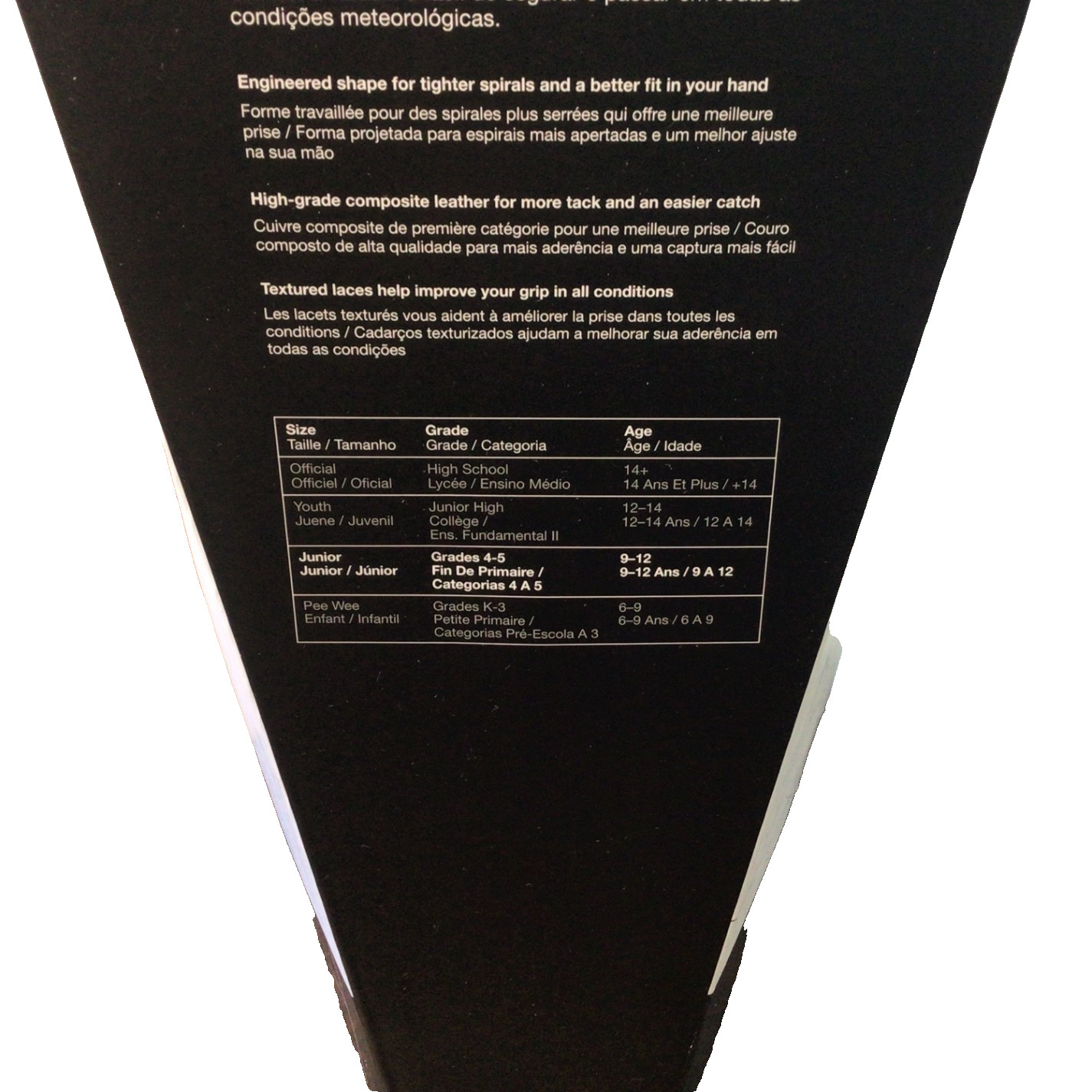 Nike Junior All Field 4.0 Football Black Logo Durable All Weather Faux Leather