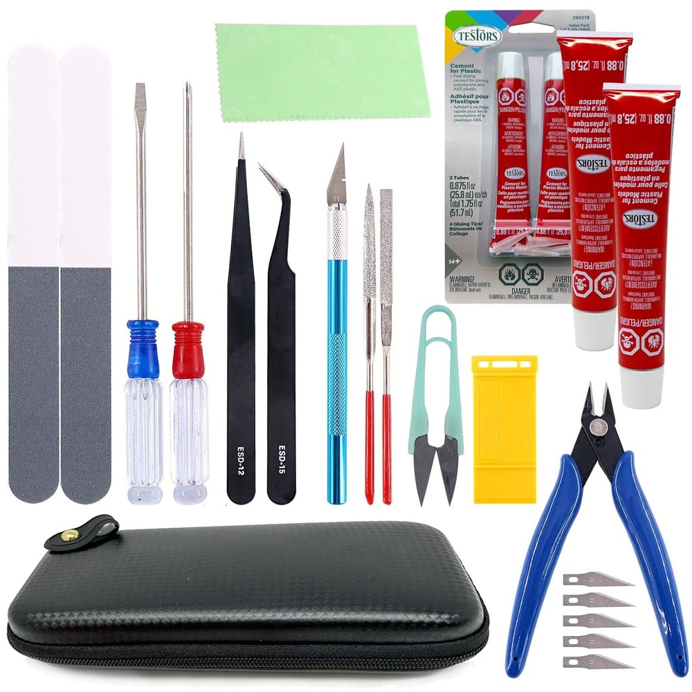 Testors Cement Glue for Plastic - Pixiss Model Tool Kit - Compatable Tools fo...