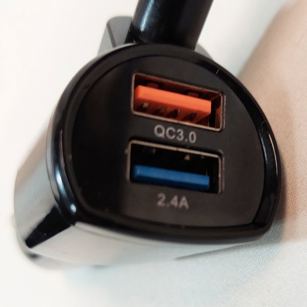 Nulaxy Bluetooth Car FM Transmitter Audio Adapter Receiver QC3.0 Color Screen