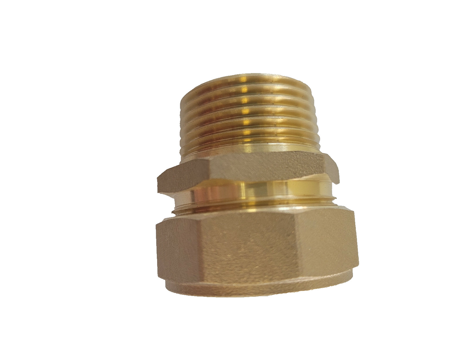 1" Compression coupler fitting Kitec Pex Al Pex PexWorx 1" X 1" MPT