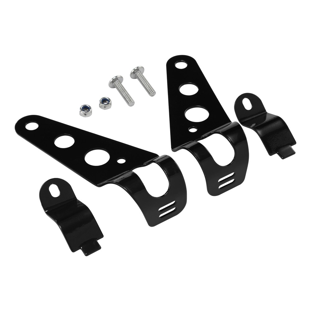Universal 28mm-34mm Black Motorcycle Modified Headlight Mount Brackets Clamp