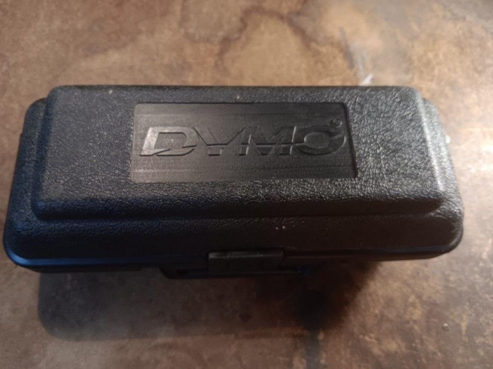 Vintage Dymo Organizer Label Maker with Case, Multiple Wheels
