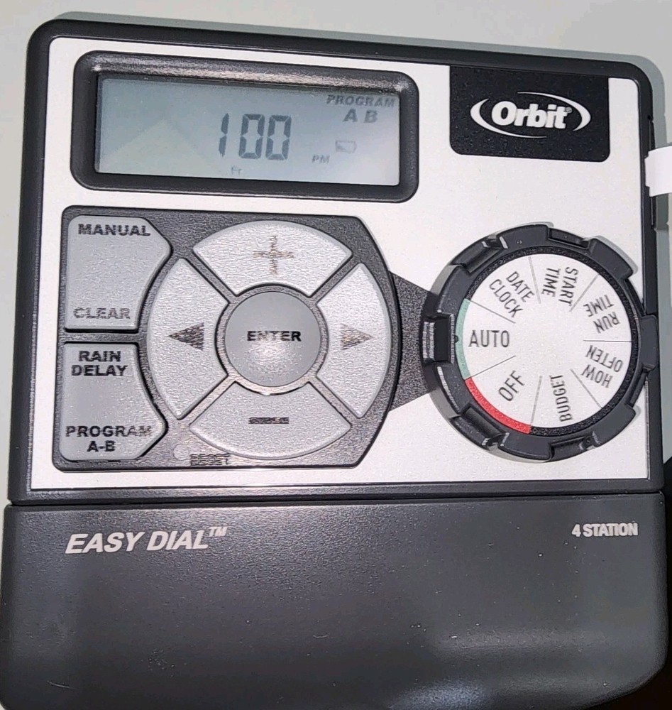 Orbit Easy Dial Sprinkler Timer 4 Station In Box. Works