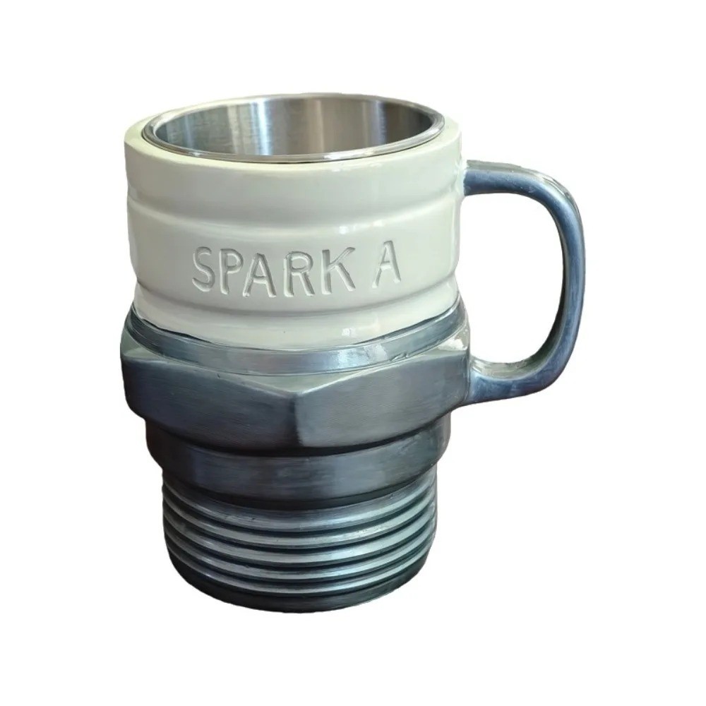 Spark Plug Coffee Mug Creative Engine Design Cup for Car Lovers