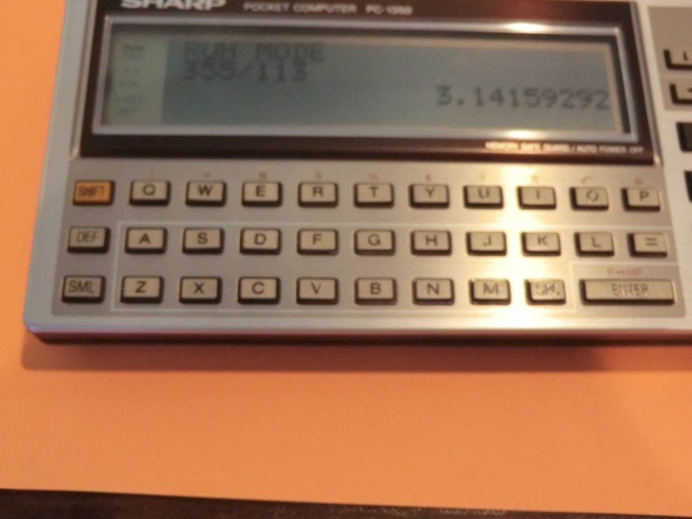 VINTAGE Sharp PC-1350 BASIC Pocket Computer w/8K RAM Card