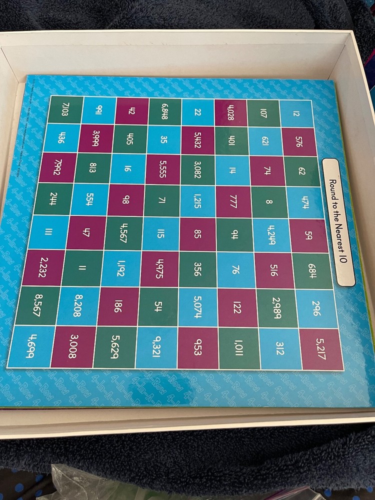 REALLY GOOD STUFF 4 In A Row Place Value Intermediate Round To The Nearest 100