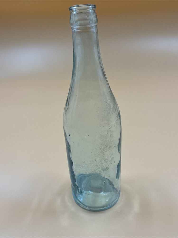 3 Antique Bottles, Blown Glass, Base Embossed Star