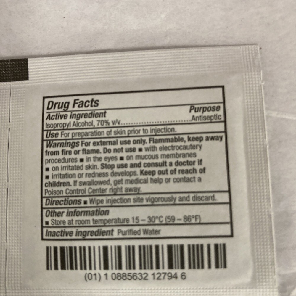 MediChoice Alcohol Prep Pad, Medium - 200 Count - 1 box, - Exp 05/25