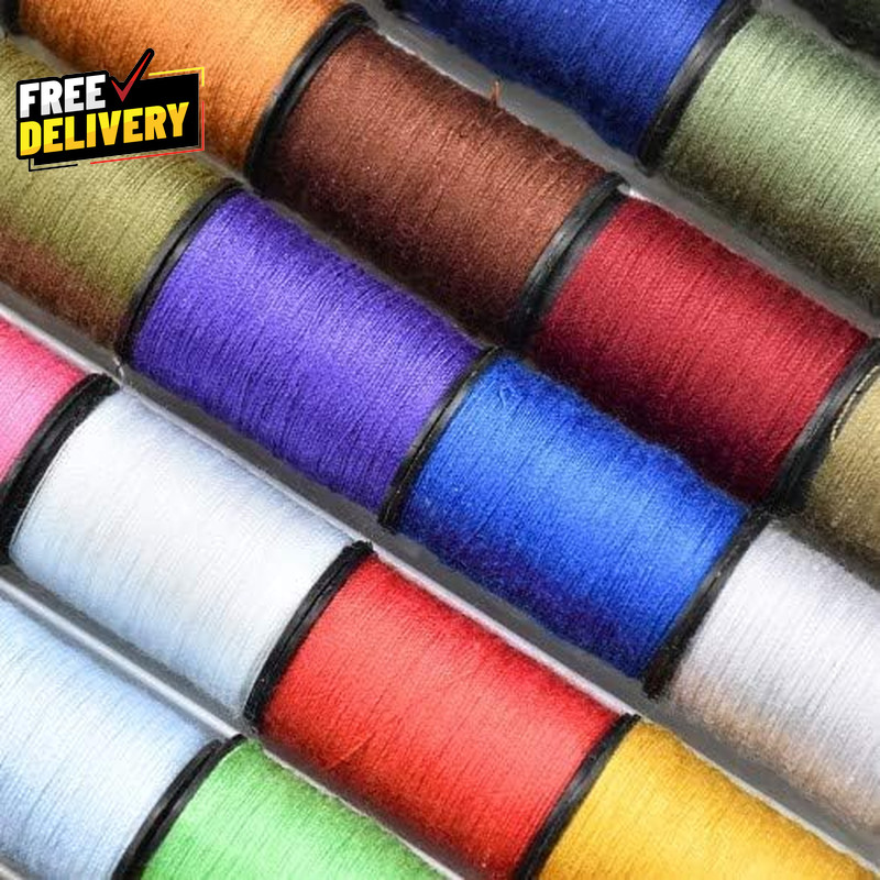 100Pcs Sewing Thread Tools Kit 64 Rolls Machine Thread Spools 30Pcs Needles.....