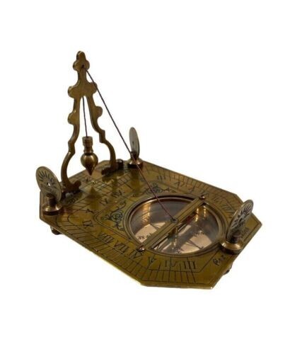 Gilbert & Sons London Directional Pendulum Antique Solid Brass Vintage Compass