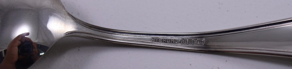 SSMC Sterling Bouillon Spoon Blossom 1909