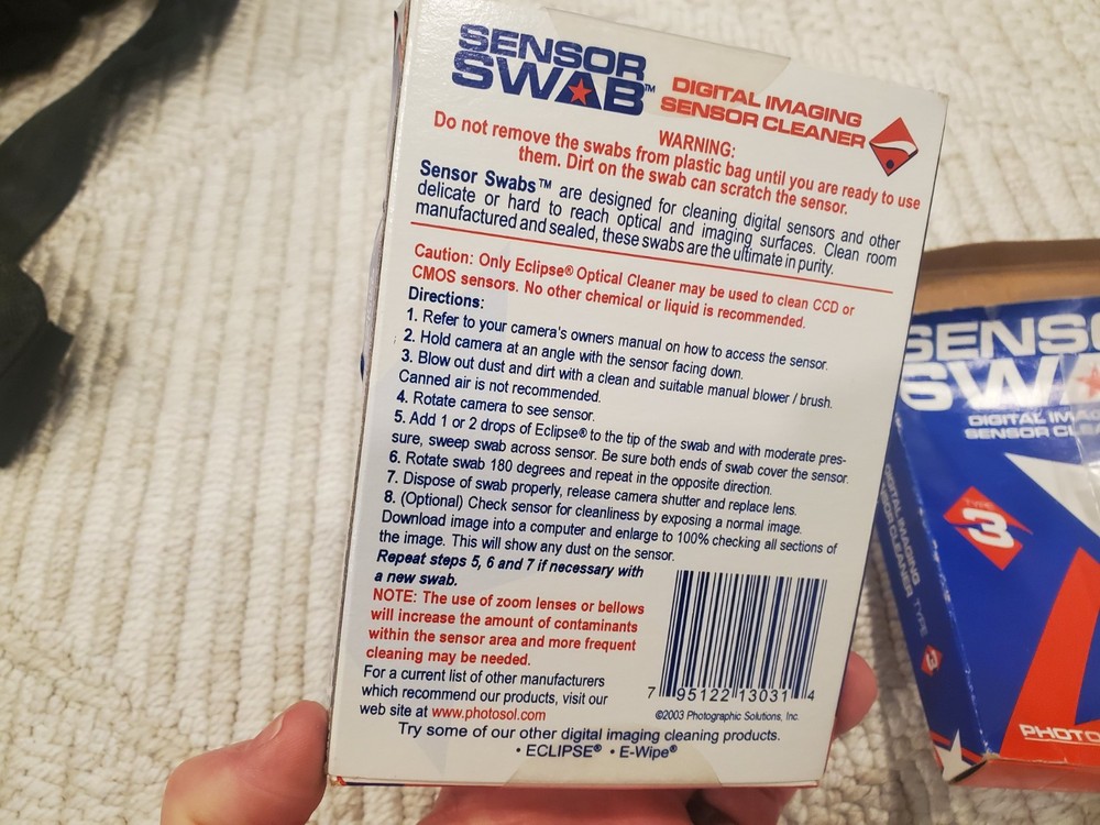 Photographic Solutions Sensor Swab TYPE 3 - 16 Total - Rare