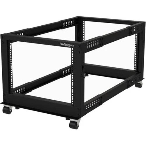 Startech 4POSTRACK8U 8U OPEN FRAME SERVER RACK 4 POST NETWORK AV EQUIPMENT RACK