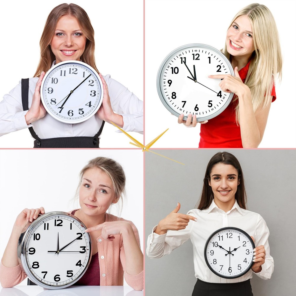 4 PCS High Torque Quartz Clock Movement Mechanism Replacement Clock Kit with ...