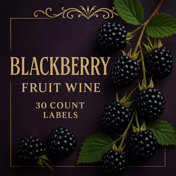 LD Carlson Blackberry Fruit Wine Labels 30 ct