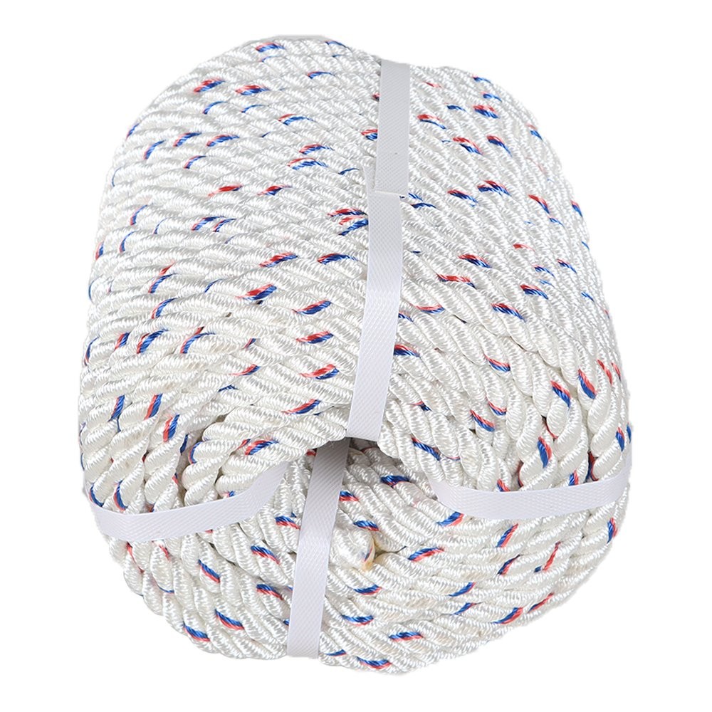 7200Lbs 5/8"×150' Double Braid Polyester Arborist Bull Rope Pulling Rigging Line