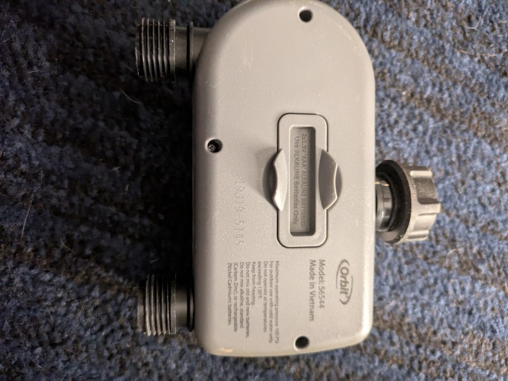 Orbit Advanced Hose Faucet Timer Programmable 2-Outlet 56544 - Untested
