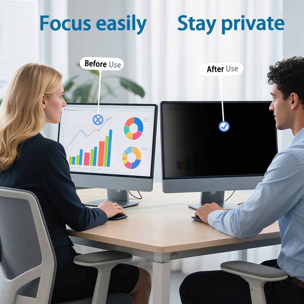 [2 Pack] 34 Inch Computer Privacy Screen for 21:9 Aspect Ratio Widescreen Mon...