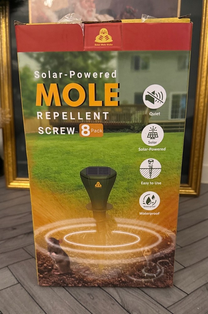 Solar-powered Mole Repellent Screw (8 Pack)