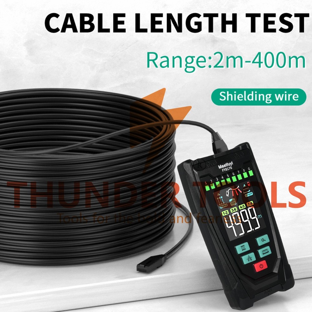 Thunder Tools Mastfuyi FY8176 Network Cable Tester, Ethernet Cable Tester