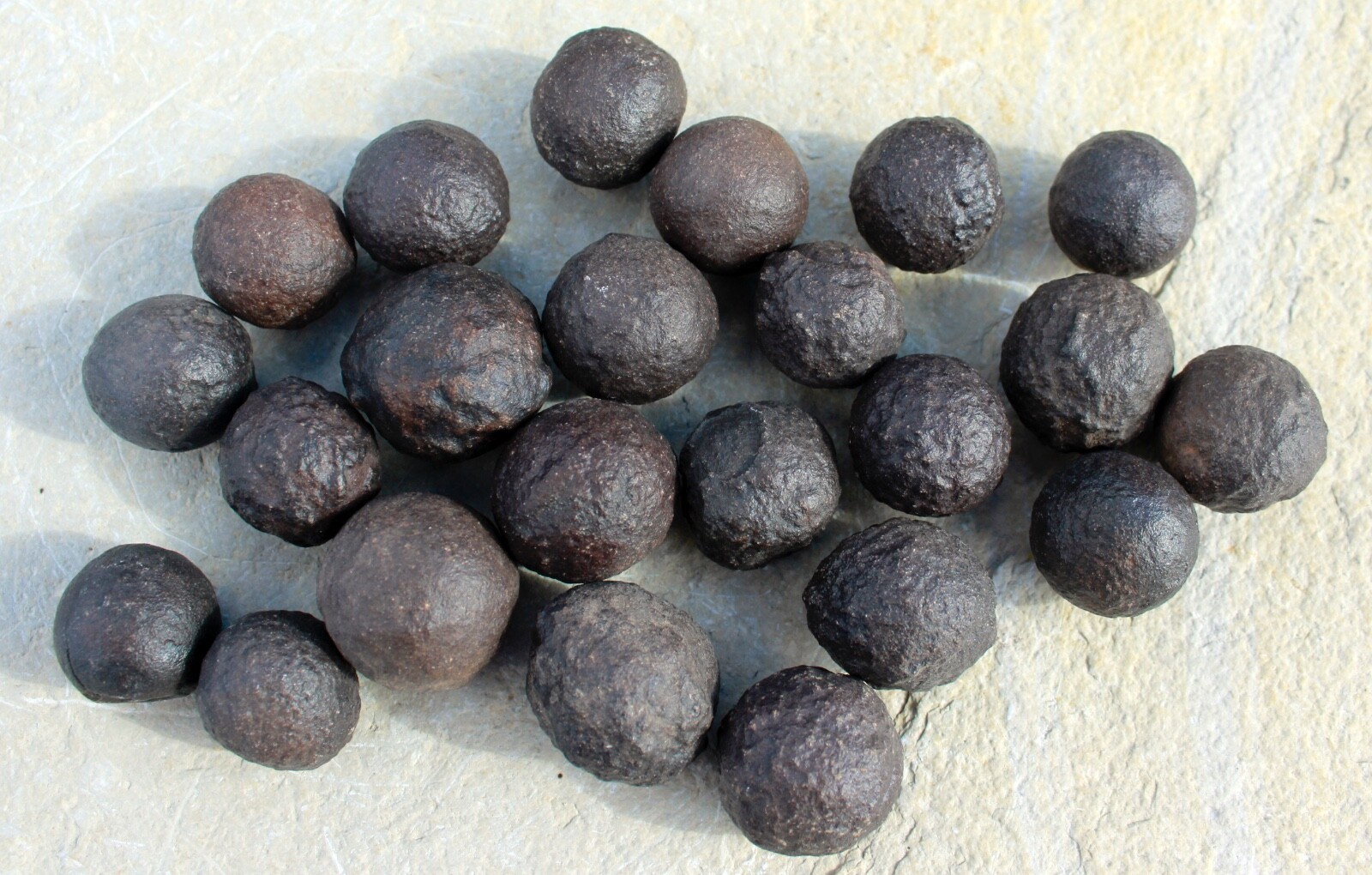 Moqui Marbles • Iron Concretions • One Pair, About 1.50" diameter