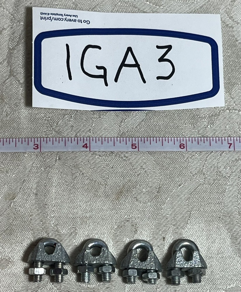 Wire Rope Clip Forged Galvanized 1/4"