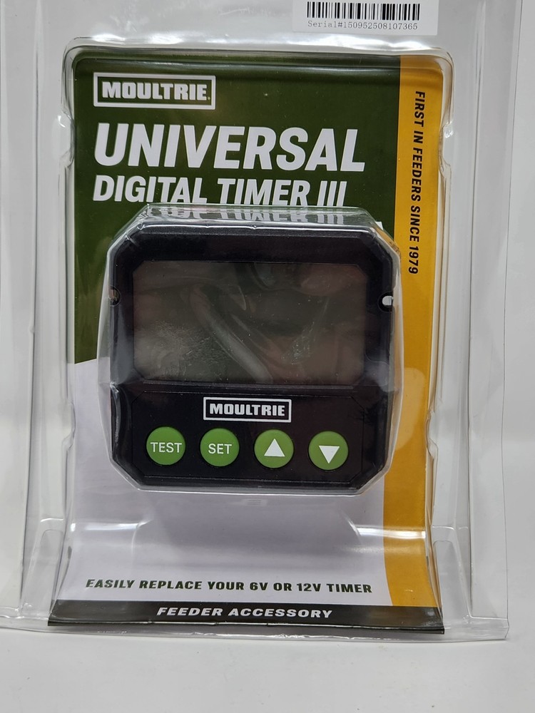 Moultrie Universal Digital Timer III Feeder Timer 6V 12V New Sealed