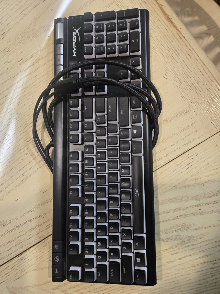 HyperX Wired Gaming Keyboard, Mouse, Headset & Mouse Pad Bundle Black Red