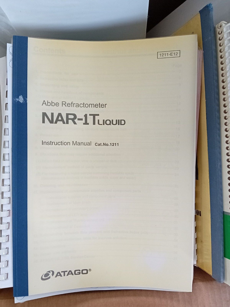 abbe ATAGO NAR-1T liquid refractometer