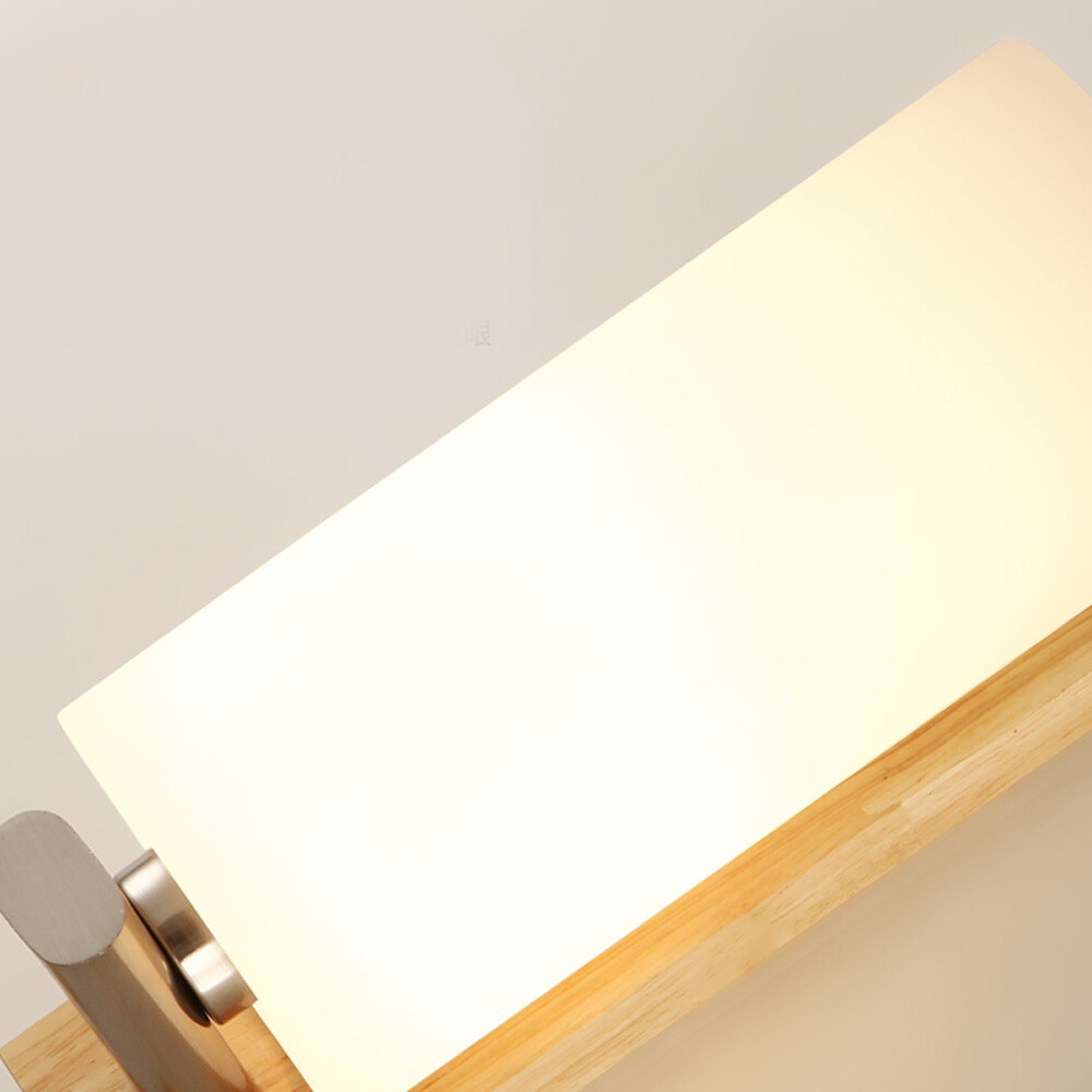 Modern White Wall Light Sconce Glass Shade Bedside Hallway Lamp With Pull Switch