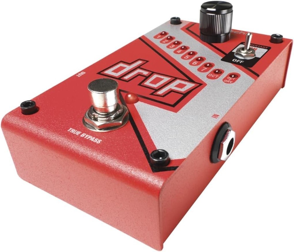 DigiTech DROP Polyphonic Drop Tune Pedal Red New