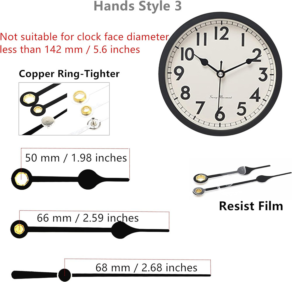 Original Youngtown 12888 Pendulum Type Movement Step Clock Accessory Quartz DIY