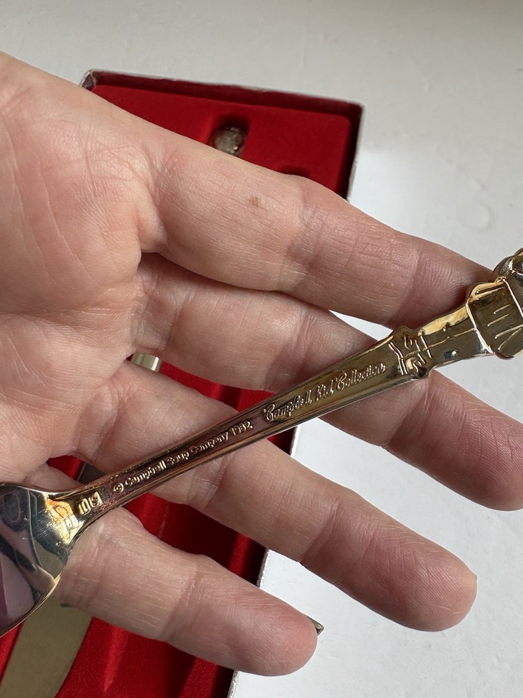 Vintage Campbell Soup Kid Collection Silverplate Flatware set - Fork, Spoon -c