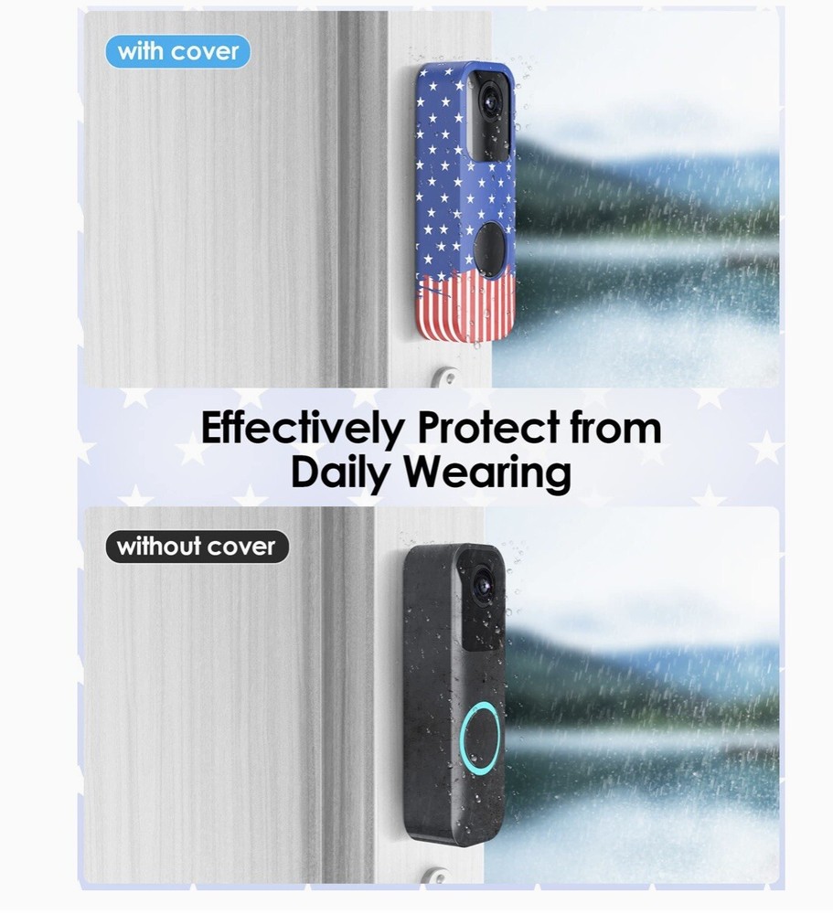 Blink doorbell camera American Flag faceplate