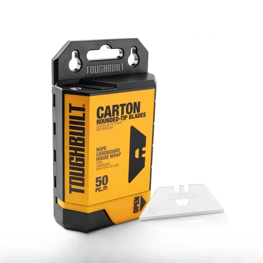 ToughBuilt Scraper Utility Knife + 50 Carton Blades Multi Tool TB-H4S5-01/H4S50