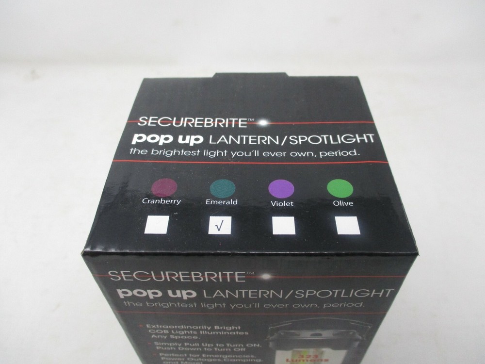 Securebrite Pop Up Lantern / Spotlight - Emerald