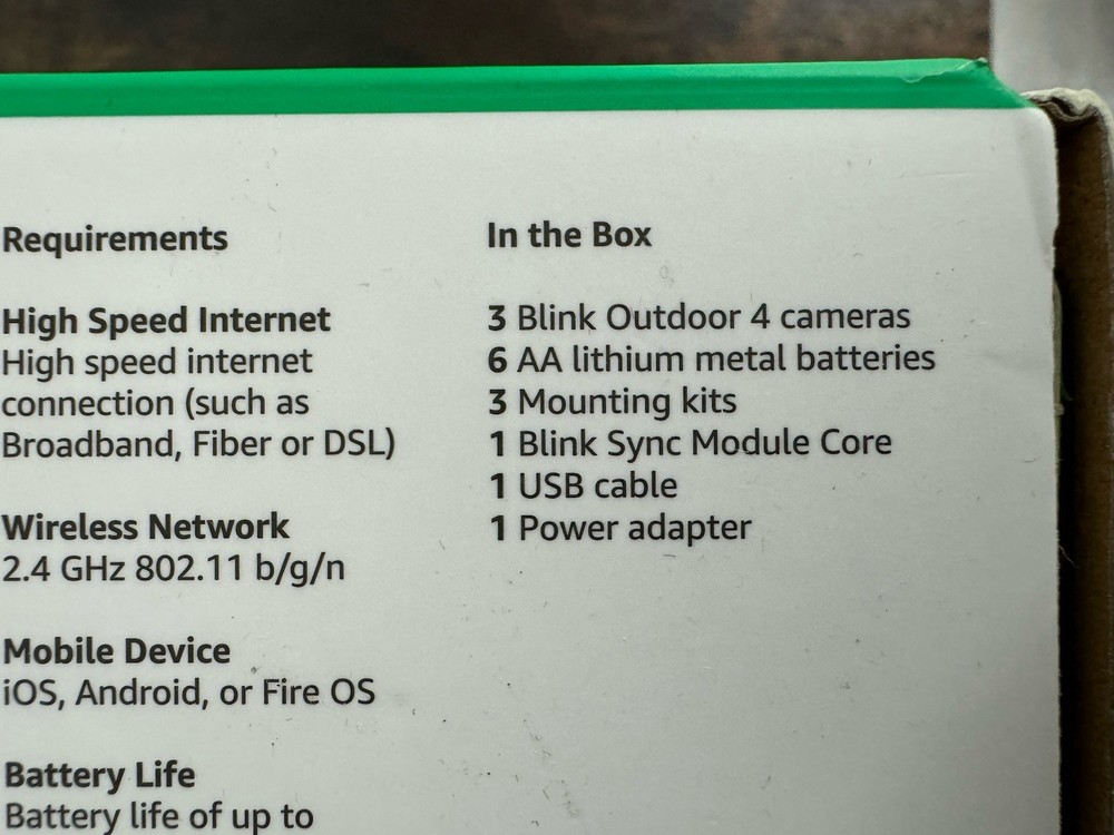 Blink Outdoor 4 Battery Powered 3-Camera Security System NEW & SEALED